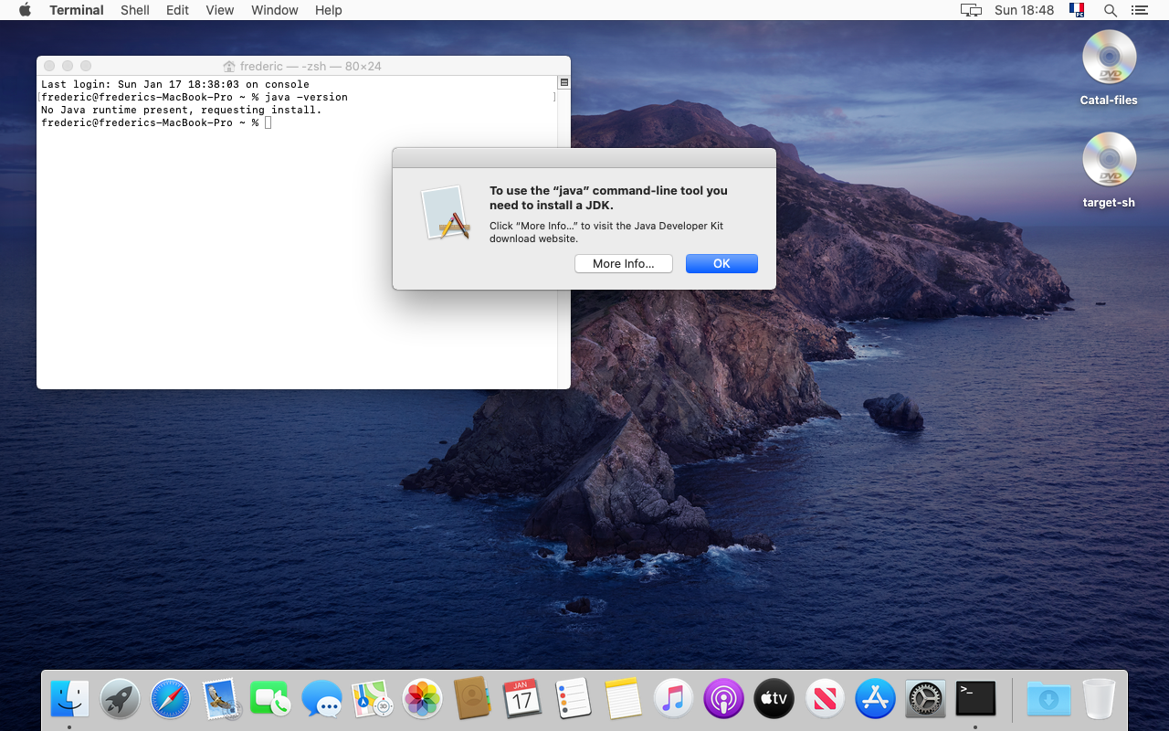 jdk mac os catalina
